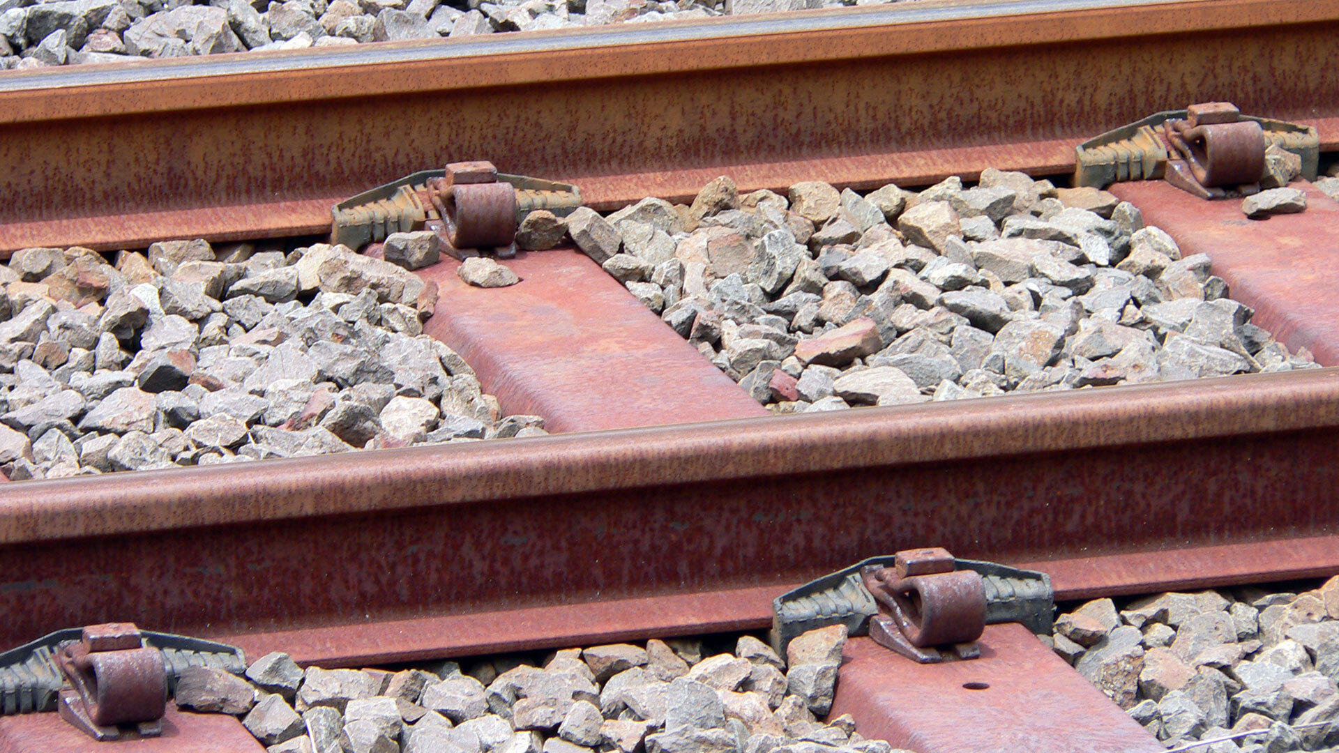 Image - rail track close up